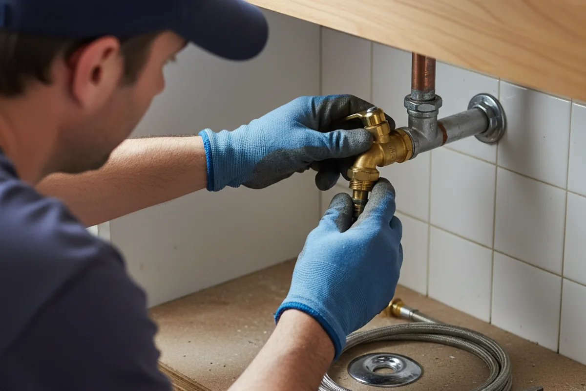Shutoff valve and fitting work during Emergency Plumbing in Bald Knob